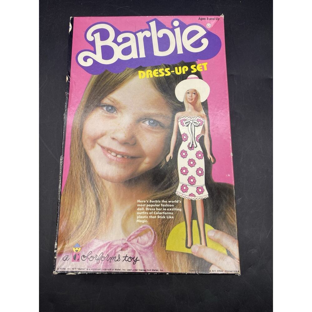 1977 COLORFORMS BARBIE DRESS-UP SET - #510 - ORIGINAL BOX